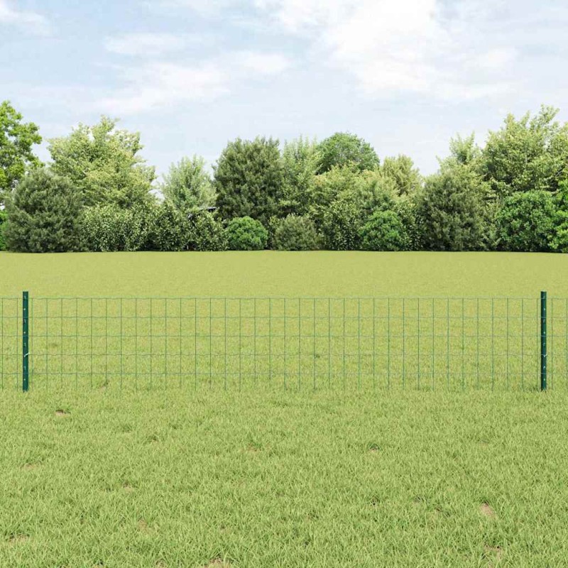 vidaXL Περίφραξη Euro με Στήλη 10 x 0,4 m PVC-Επικαλυμμένο Ατσάλι