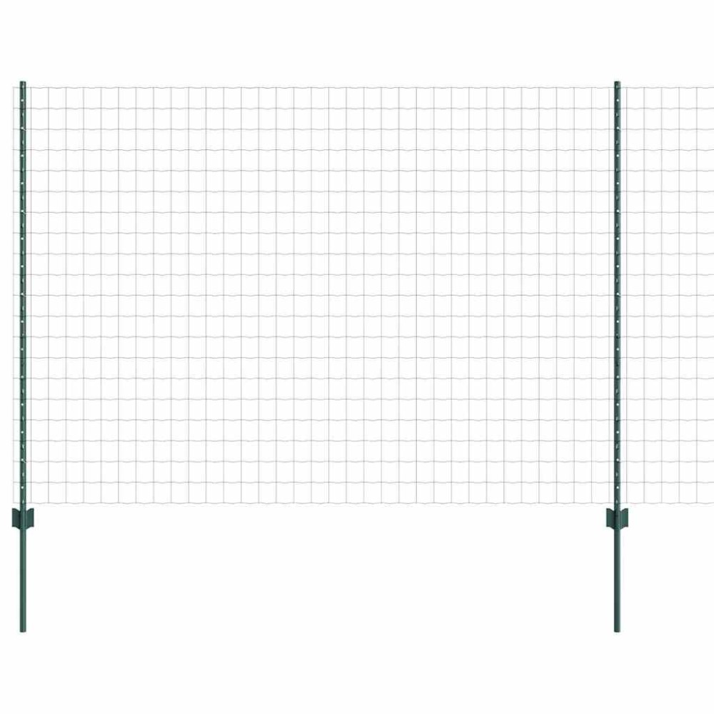 vidaXL Περίφραξη Euro με Στήλη 10 x 1,5 m PVC-Επικαλυμμένο Ατσάλι
