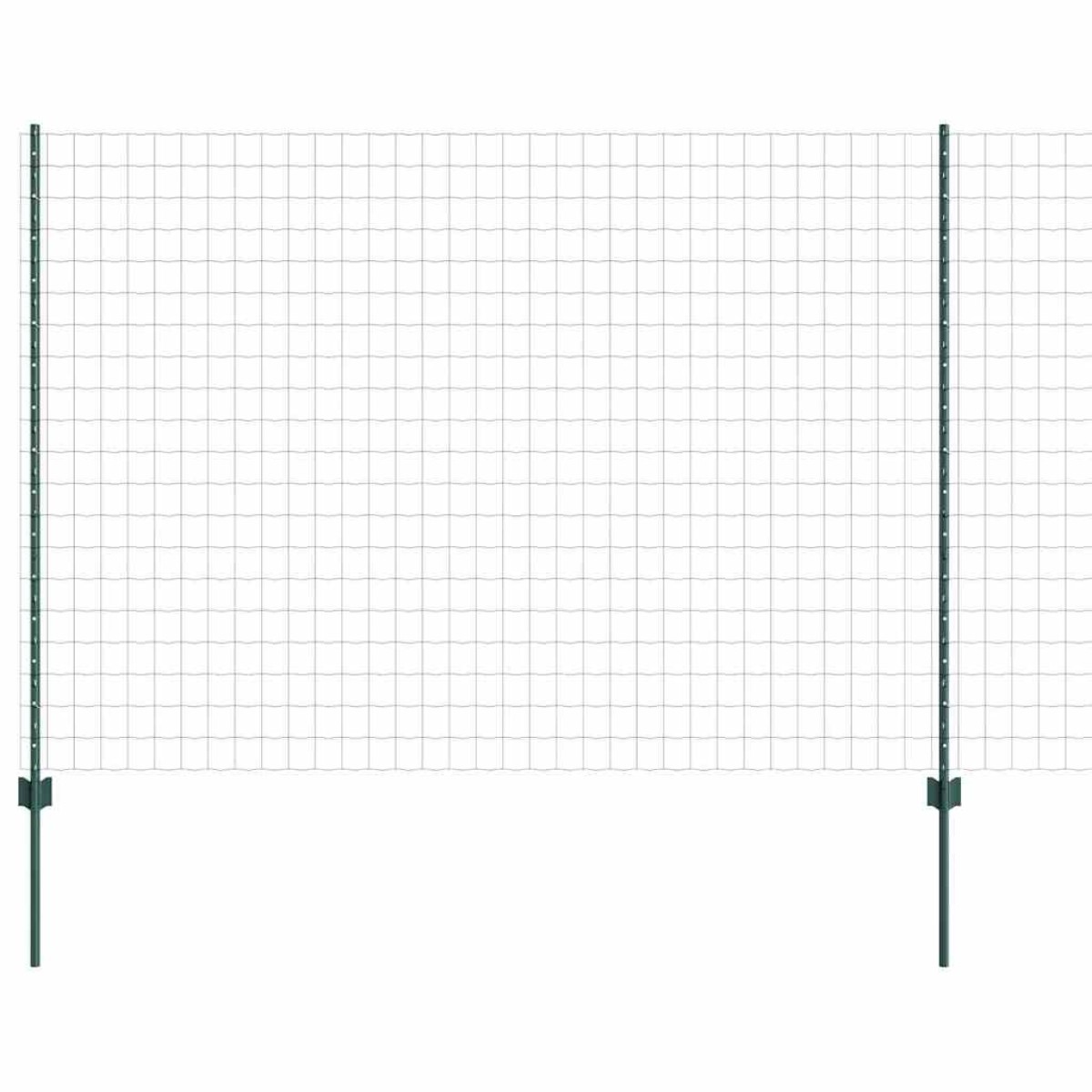 vidaXL Περίφραξη Euro με Στήλη 10 x 1,5 m PVC-Επικαλυμμένο Ατσάλι