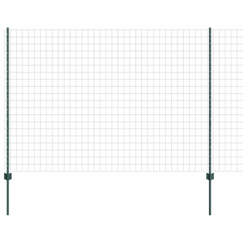 vidaXL Περίφραξη Euro με Στήλη 10 x 1,5 m PVC-Επικαλυμμένο Ατσάλι