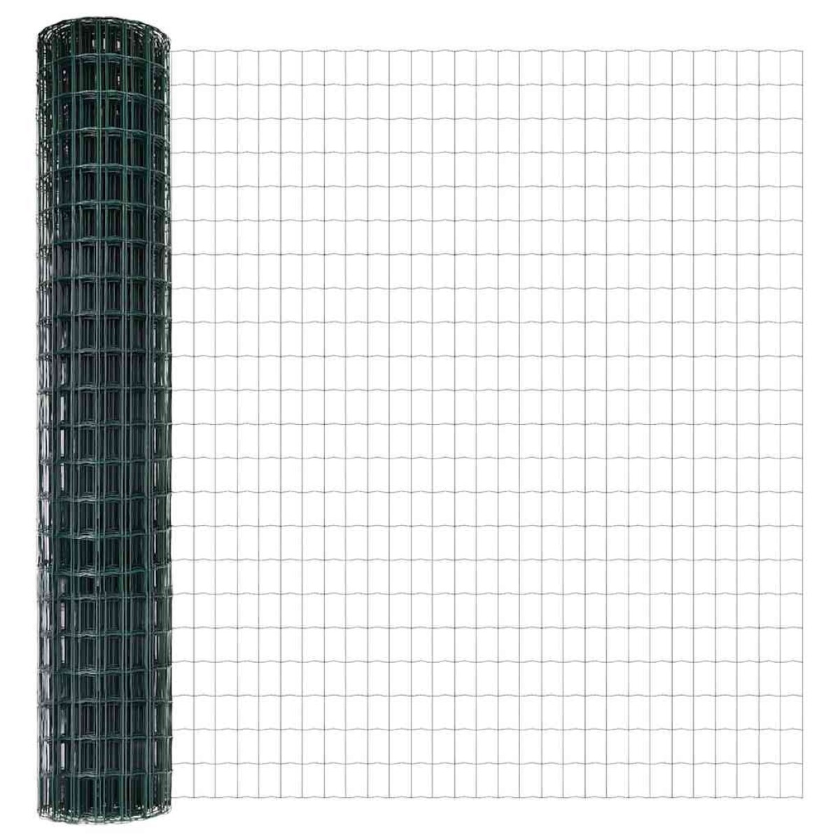 vidaXL Περίφραξη Euro με Στήλη 10 x 1,5 m PVC-Επικαλυμμένο Ατσάλι
