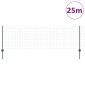 vidaXL Περίφραξη Euro με Στήλη 25 x 0,8 m PVC-Επικαλυμμένο Ατσάλι