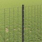 vidaXL Περίφραξη Euro με Στήλη 10 x 1 m PVC-Επικαλυμμένο Ατσάλι Γκρι