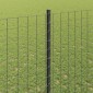 vidaXL Περίφραξη Euro με Στήλη 10 x 1,4 μ PVC-Επικαλυμμένο Ατσάλι Γκρι