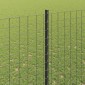 vidaXL Περίφραξη Euro με Στήλη 10 x 1,5 m PVC-Επικαλυμμένο Ατσάλι Γκρι