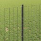 vidaXL Περίφραξη Euro με Στήλη 10 x 1 m PVC-Επικαλυμμένο Ατσάλι Γκρι
