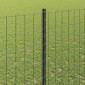 vidaXL Περίφραξη Euro με Στήλη 10 x 1,4 μ PVC-Επικαλυμμένο Ατσάλι Γκρι