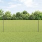 vidaXL Περίφραξη Euro με Στήλη 10 x 1,4 μ PVC-Επικαλυμμένο Ατσάλι Γκρι
