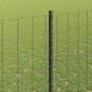 vidaXL Περίφραξη Euro με Στήλη 10 x 1,5 m PVC-Επικαλυμμένο Ατσάλι Γκρι