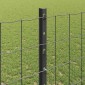 vidaXL Περίφραξη Euro με Στήλη 25 x 1,2 μ PVC-Επικαλυμμένο Ατσάλι Γκρι