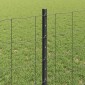 vidaXL Περίφραξη Euro με Στήλη 25 x 0,8 m PVC-Επικαλυμμένο Ατσάλι Γκρι