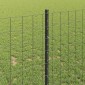 vidaXL Περίφραξη Euro με Στήλη 10 x 1 m PVC-Επικαλυμμένο Ατσάλι Γκρι