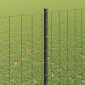 vidaXL Περίφραξη Euro με Στήλη 10 x 1,4 μ PVC-Επικαλυμμένο Ατσάλι Γκρι