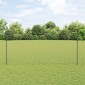 vidaXL Περίφραξη Euro με Στήλη 10 x 1,4 μ PVC-Επικαλυμμένο Ατσάλι Γκρι