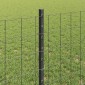 vidaXL Περίφραξη Euro με Στήλη 25 x 0,8 m PVC-Επικαλυμμένο Ατσάλι Γκρι