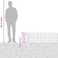 vidaXL Περίφραξη Euro με Στήλη 10 x 0,4 m Γαλβανισμένος Χάλυβας Ασημί