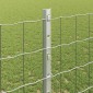 vidaXL Περίφραξη Euro με Στήλη 10 x 1,2 μ Γαλβανισμένος Χάλυβας Ασημί