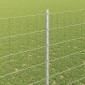vidaXL Περίφραξη Euro με Στήλη 10 x 1,6 m Γαλβανισμένος Χάλυβας Ασημί
