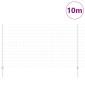 vidaXL Περίφραξη Euro με Στήλη 10 x 1,4 μ Γαλβανισμένος Χάλυβας Ασημί