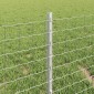 vidaXL Περίφραξη Euro με Στήλη 25 x 0,4 m Γαλβανισμένος Χάλυβας Ασημί