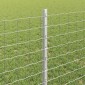 vidaXL Περίφραξη Euro με Στήλη 25 x 0,8 m Γαλβανισμένος Χάλυβας Ασημί