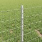 vidaXL Περίφραξη Euro με Στήλη 25 x 0,4 m Γαλβανισμένος Χάλυβας Ασημί