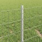 vidaXL Περίφραξη Euro με Στήλη 25 x 0,4 m Γαλβανισμένος Χάλυβας Ασημί