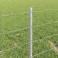 vidaXL Περίφραξη Euro με Στήλη 25 x 0,4 m Γαλβανισμένος Χάλυβας Ασημί