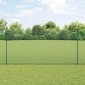 vidaXL Συρματόπλεγμα με Στυλίς 10 x 1,5 m Γαλβανισμένος Χάλυβας Δίχτυ