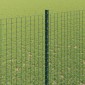 vidaXL Συρματόπλεγμα με Στυλίς 10 x 1,5 m Γαλβανισμένος Χάλυβας Δίχτυ