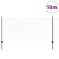 vidaXL Εξαγωνική Φράχτη με Στύλο 10 x 1 m PVC-Επικαλυμμένο Ατσάλι
