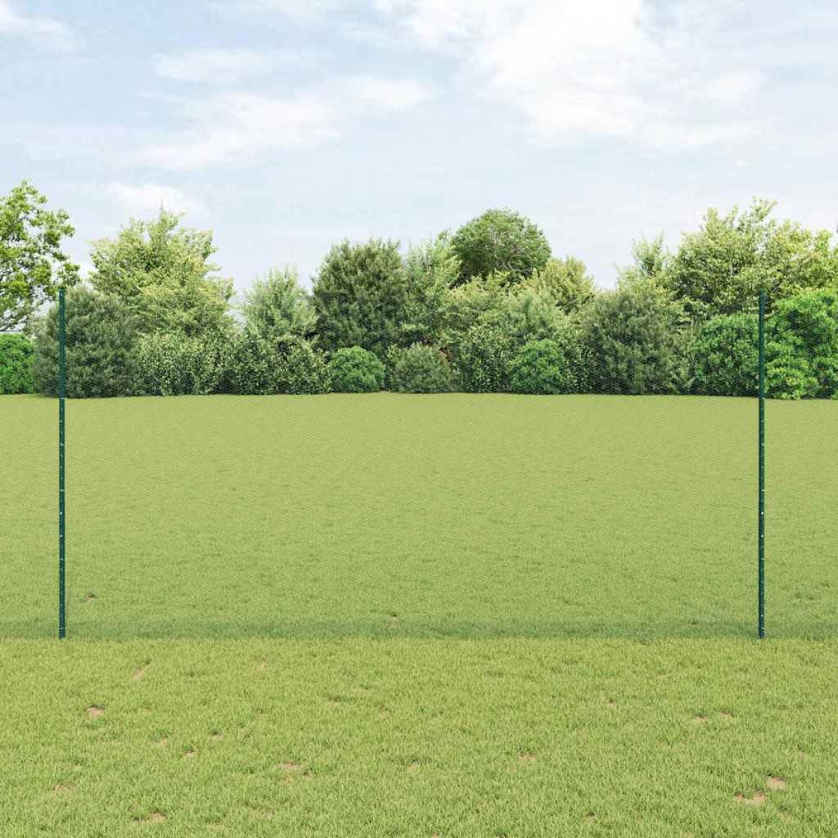 vidaXL Εξαγωνική Φράχτη με Στύλο 10 x 1,6 m PVC-Επικαλυμμένο Ατσάλι