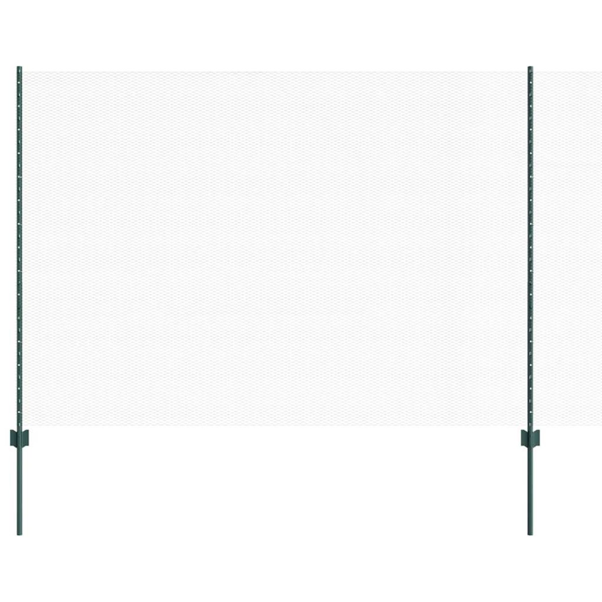 vidaXL Εξαγωνική Φράχτη με Στύλο 10 x 1,6 m PVC-Επικαλυμμένο Ατσάλι
