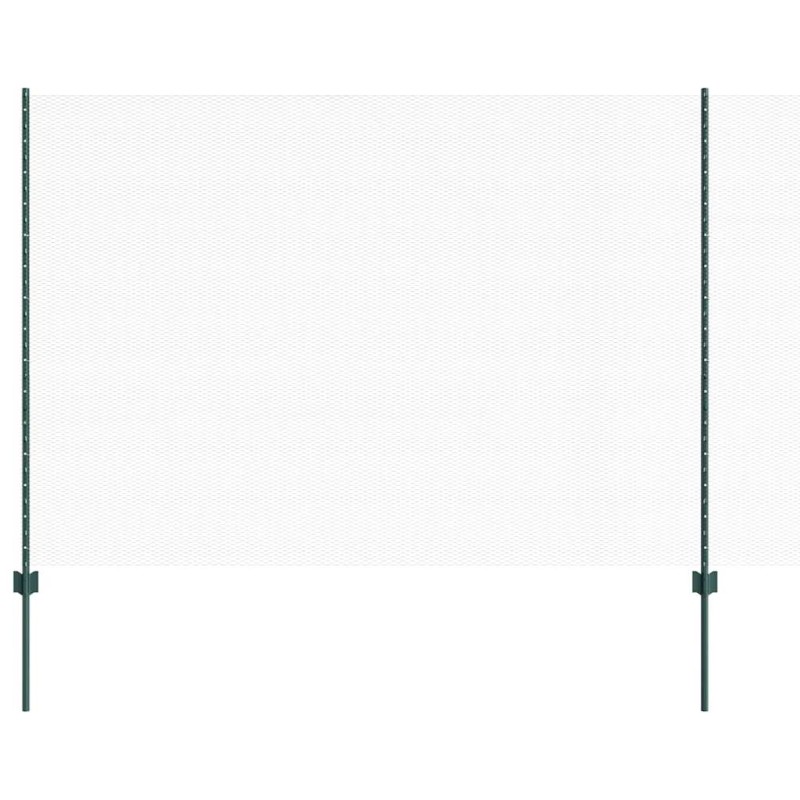vidaXL Εξαγωνική Φράχτη με Στύλο 10 x 1,6 m PVC-Επικαλυμμένο Ατσάλι