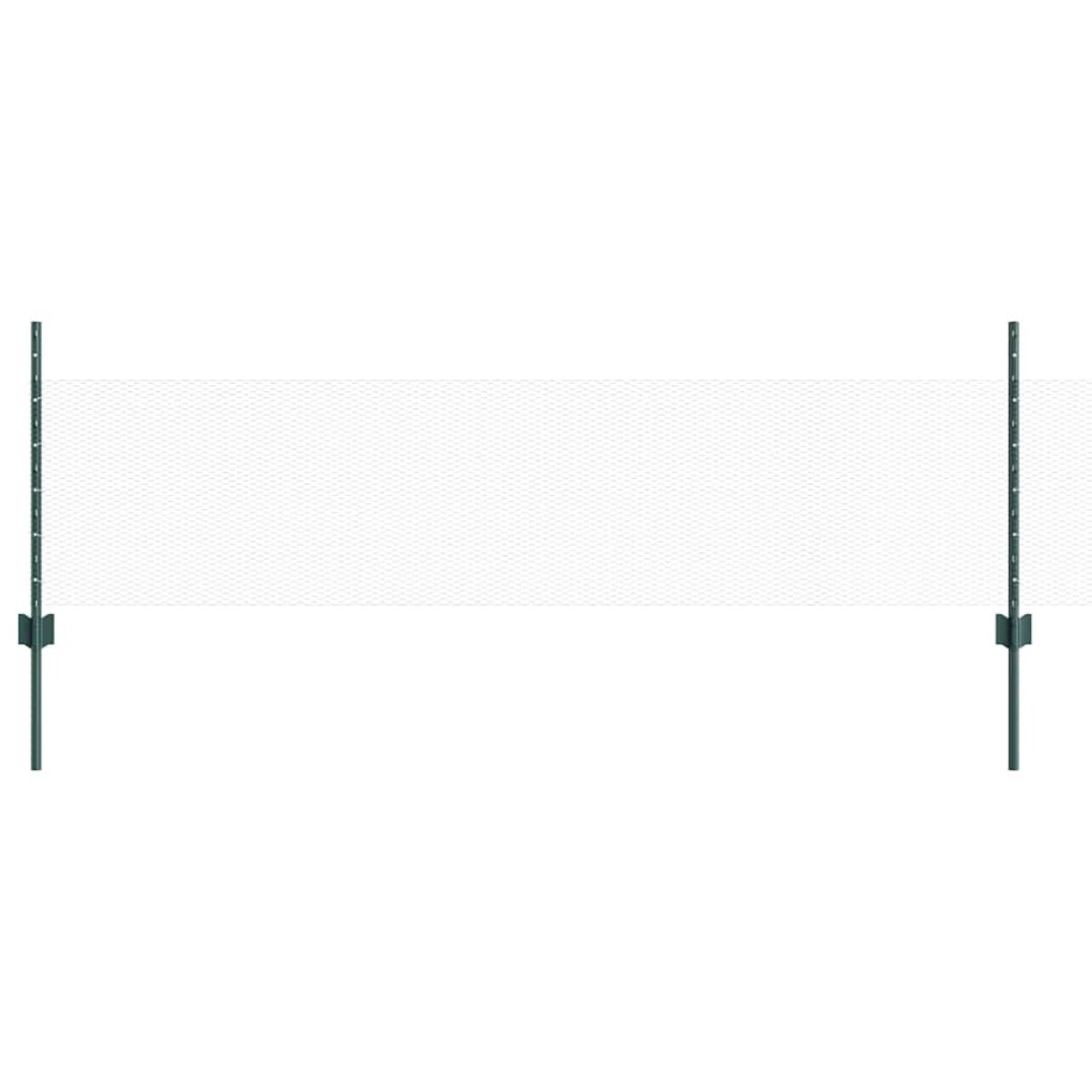 vidaXL Εξαγωνική Φράχτη με Στύλο 25 x 0,5 m PVC-Επικαλυμμένο Ατσάλι