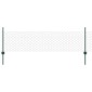 vidaXL Εξαγωνική Φράχτη με Στύλο 25 x 0,5 m PVC-Επικαλυμμένο Ατσάλι
