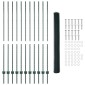 vidaXL Εξαγωνική Φράχτη με Στύλο 25 x 1,5 m PVC-Επικαλυμμένο Ατσάλι