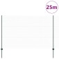 vidaXL Εξαγωνική Φράχτη με Στύλο 25 x 1,5 m PVC-Επικαλυμμένο Ατσάλι