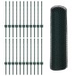 vidaXL Εξαγωνική Φράχτη με Στύλο 50 x 0,6 μ PVC-Επικαλυμμένο Ατσάλι