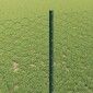 vidaXL Εξαγωνική Φράχτη με Στύλο 50 x 1 m PVC-Επικαλυμμένο Ατσάλι
