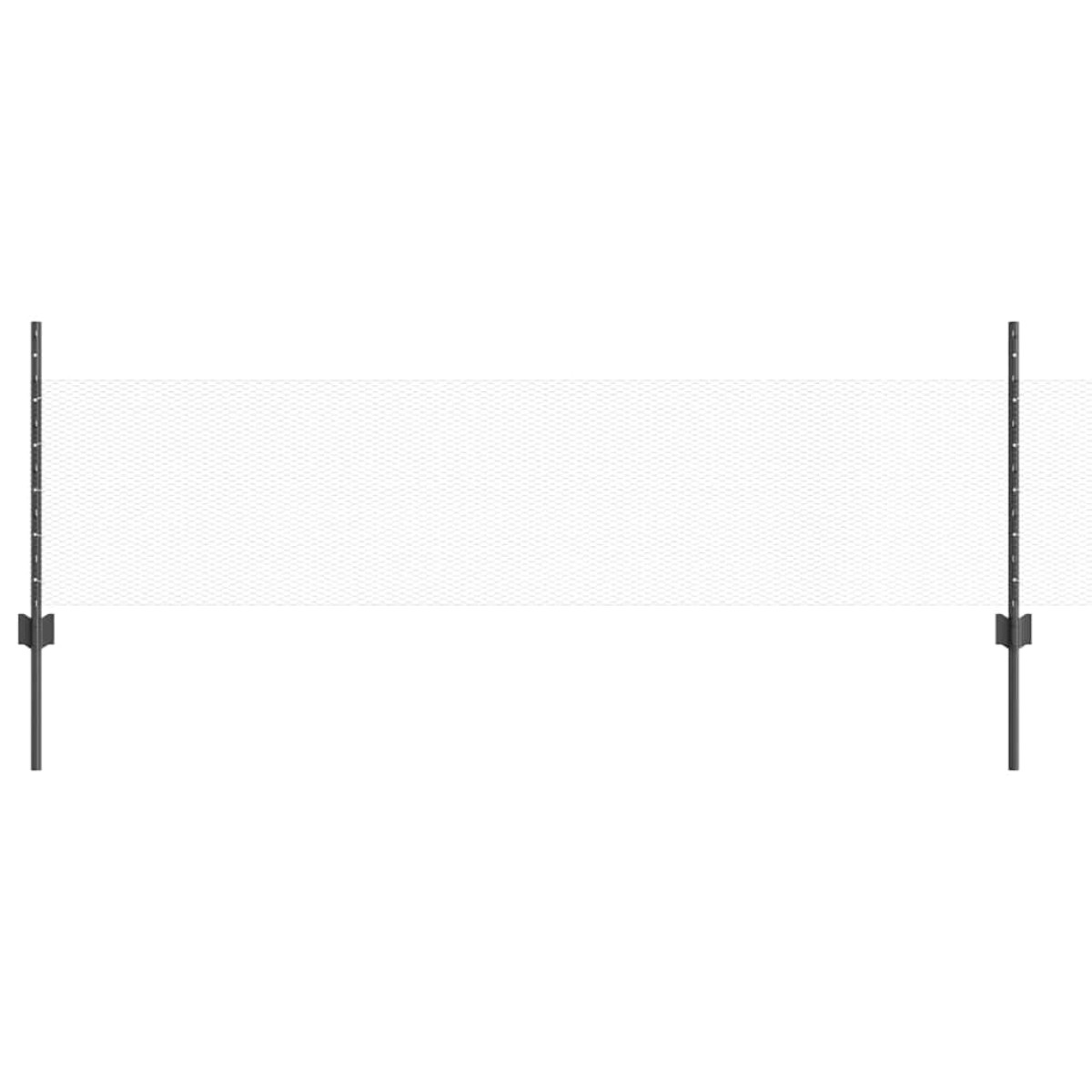 vidaXL Εξαγωνική Φράχτη με Στύλο 25 x 0,5 m PVC-Επικαλυμμένο Ατσάλι