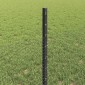 vidaXL Εξαγωνική Φράχτη με Στύλο 25 x 0,5 m PVC-Επικαλυμμένο Ατσάλι