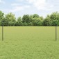 vidaXL Εξαγωνική Φράχτη με Στύλο 25 x 0,5 m PVC-Επικαλυμμένο Ατσάλι