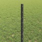 vidaXL Εξαγωνική Φράχτη με Στύλο 25 x 0,5 m PVC-Επικαλυμμένο Ατσάλι