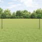vidaXL Εξαγωνική Φράχτη με Στύλο 25 x 0,5 m PVC-Επικαλυμμένο Ατσάλι
