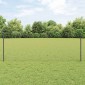 vidaXL Εξαγωνική Φράχτη με Στύλο 50 x 0,8 m PVC-Επικαλυμμένο Ατσάλι