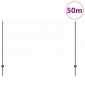 vidaXL Εξαγωνική Φράχτη με Στύλο 50 x 1,4 μ PVC-Επικαλυμμένο Ατσάλι