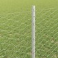 vidaXL Εξαγωνική Φράχτη με Στύλο 10 x 0,8 μ Γαλβανισμένος Χάλυβας