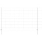 vidaXL Εξωτερική άγρια περίφραξη με στήλες 25 x 1,4 μ Ασημί Δίχτυ