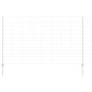 vidaXL Εξωτερική άγρια περίφραξη με στήλες 50 x 1,4 μ Ασημί Δίχτυ